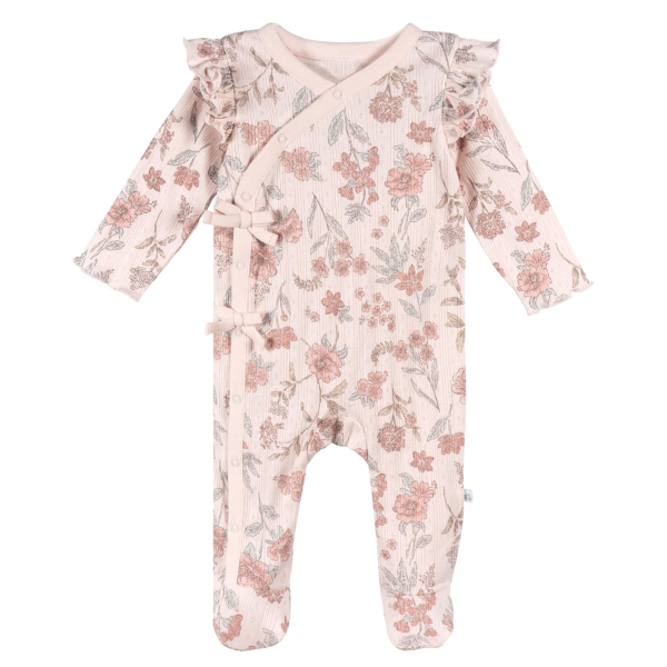 Pink Flowers Baby Sleeper 0-3 M