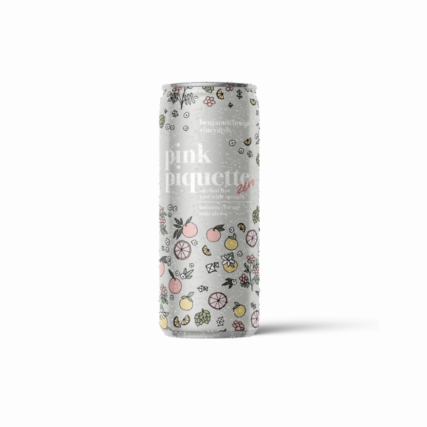 Benjamin Bridge Pink Piquette Zero Can 250ml (Non-Alcoholic)