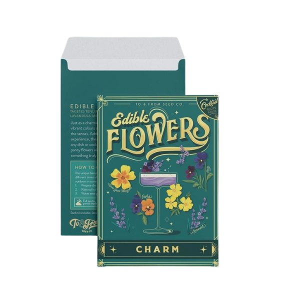 Floriography Seed Packet - Edible Flowers (Charm)