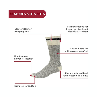 Black Cotton Red Striped Socks