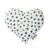 Heart Shaped White with Black Dots Compress - Use Hot or Cold