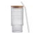 Iced Coffee Glass Cup with Straw