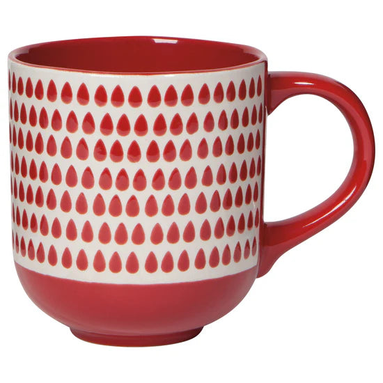 Red Cloudburst Stoneware Mug 14oz