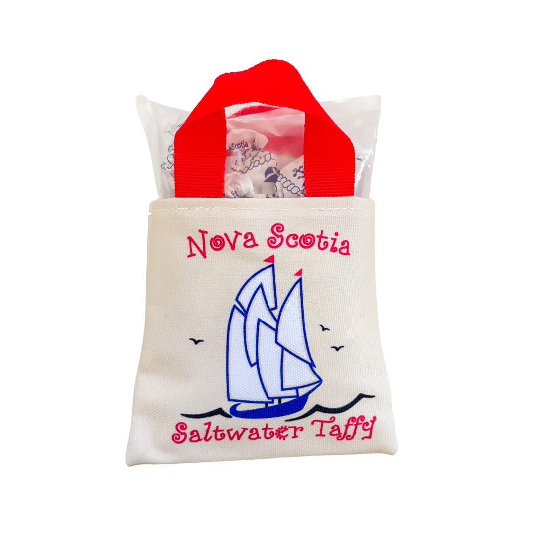 Saltwater Taffy Tote Schooner Nova Scotia with Taffy