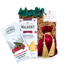 Santa’s Treats small holiday gift box with cookies, chocolates, and a candy cane candle