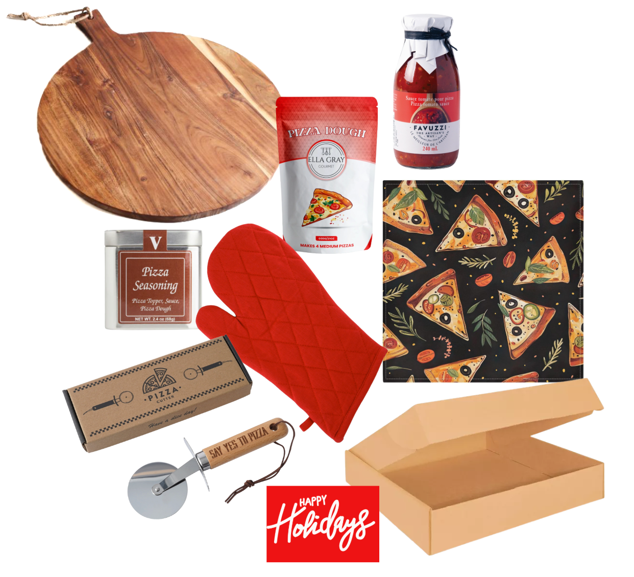 Pizza Night Experience mailer box gift designed for interactive evenings making pizza, sharing laughs, and enjoying time together
