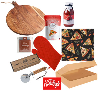 Pizza Night Experience mailer box gift designed for interactive evenings making pizza, sharing laughs, and enjoying time together