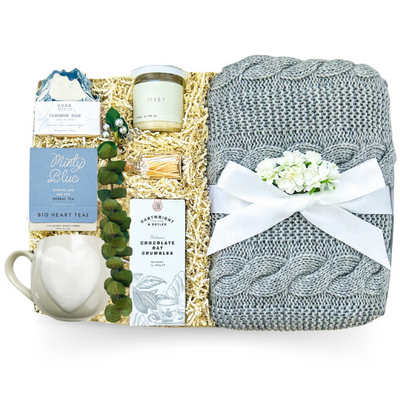 Self Care Gifts, Luxury Self-Care Gift Basket, Luxury Relaxation Gifts, Premium Gift Boxes for Relaxing, Perfect Therapeutic Gift, Perfect Wellness Hamper, Upscale Wellness Gift, Thinking Of You Gifts, Luxury Sympathy Gift Basket, Luxury Thinking Of You Gifts, Premium Gift Boxes for Just Because, Just Because Gift Baskets, Upscale Tea Gifts, Gifts with Tea