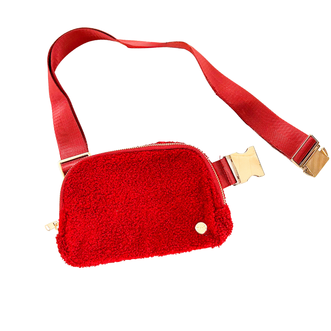 Sherpa Crossbody Bag - Wine Colour