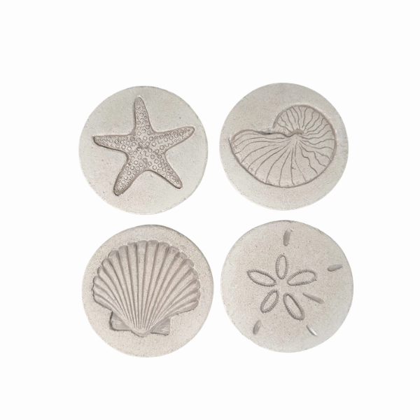 Shoreline Stone Coasters (Set of 4)