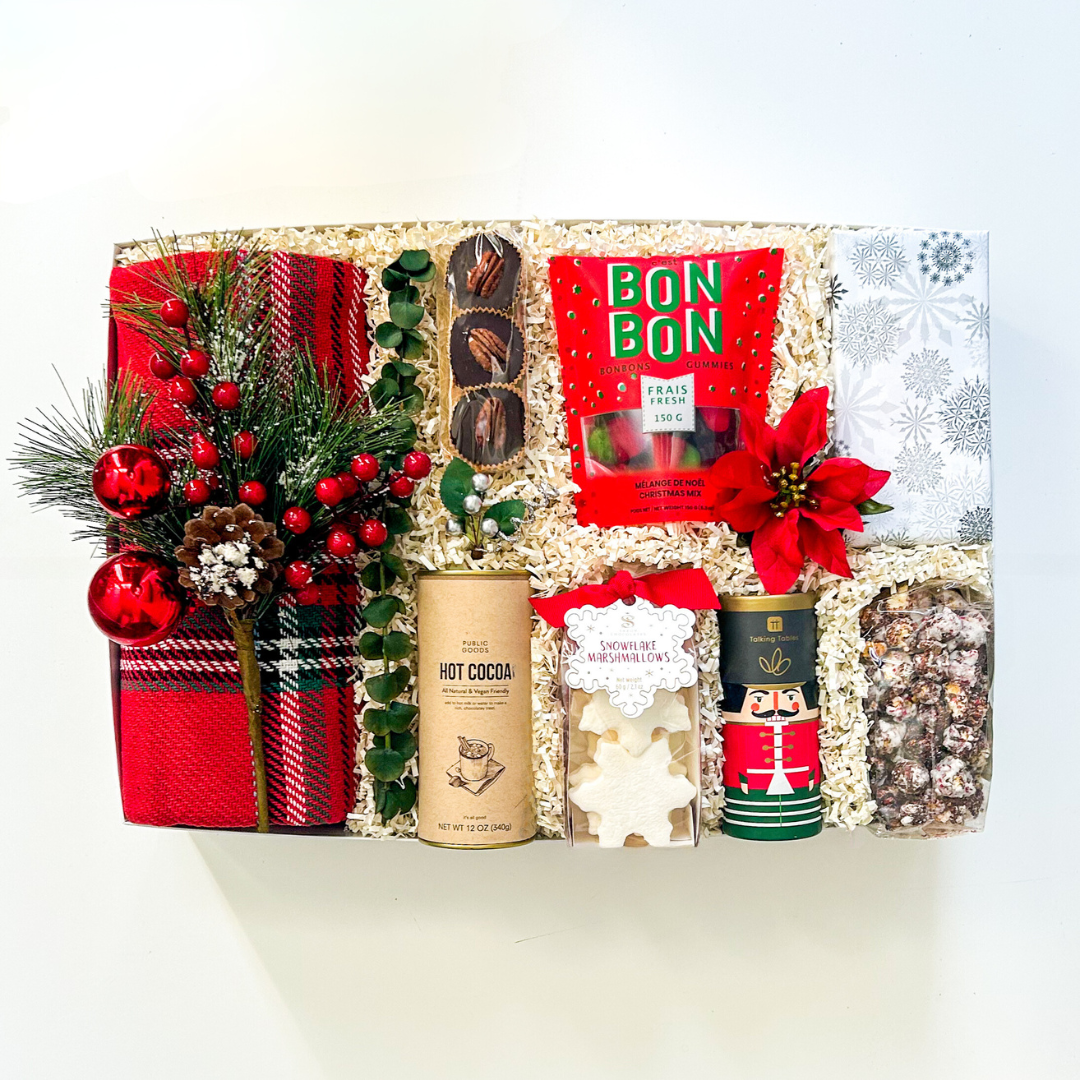 Premium Luxury Christmas Gift Baskets, Gourmet Food Hampers for Holiday,  Festive Gifts for Women, Men, Corporate