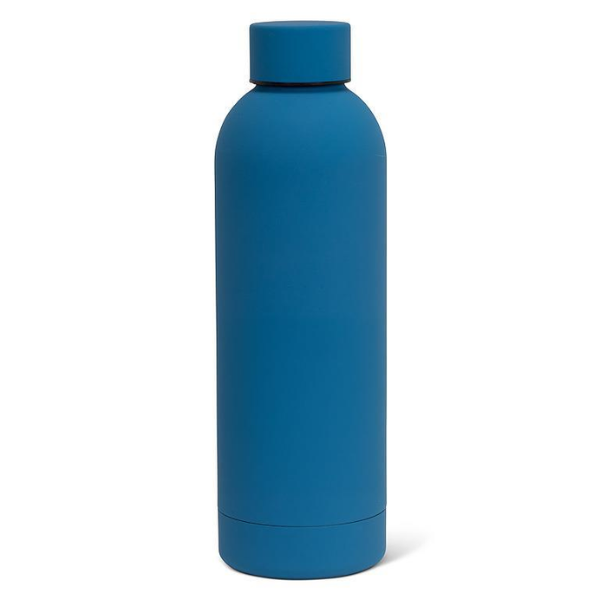 Soft Touch Thermal Water Bottle - Blue (500 ml)