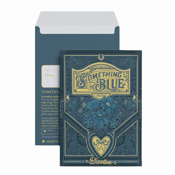 Floriography Seed Packet - Something Blue Wildflowers (Devotion)