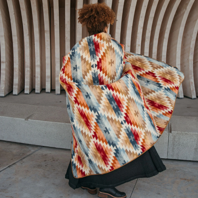 Southwest Bohemian Alpaca Blend Throw Blanket