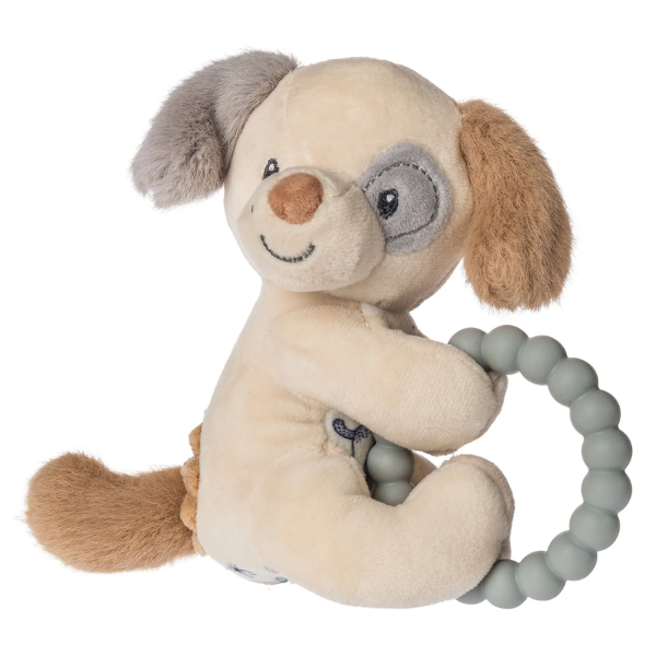 Sparky Puppy - Rattle Teether 6” (0+ Months)