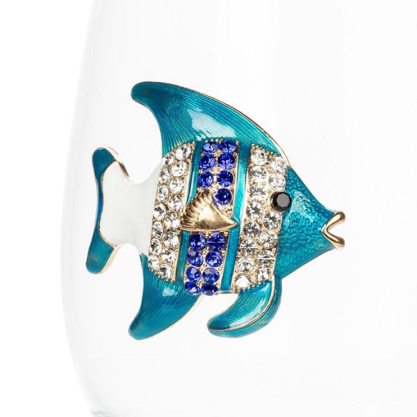 Stemless Wine Glass - Jewel Fish