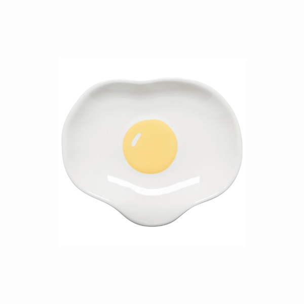 Stoneware Egg Shaped Spoon Rest Plate