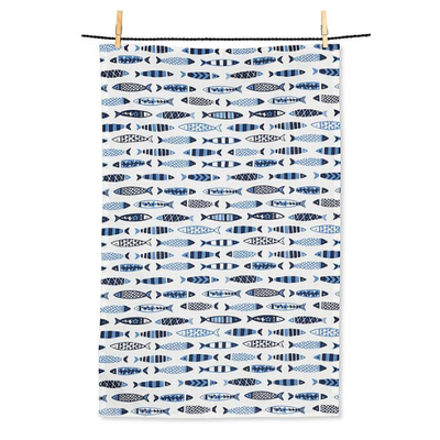 Swimming Fish Dishcloth & Towel Set