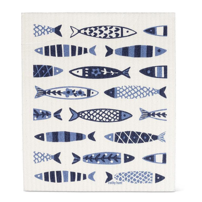 Swimming Fish Dishcloth & Towel Set