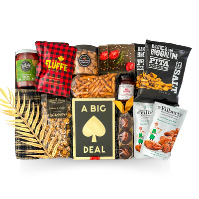 Luxury night-in gift box with premium treats and sophisticated presentation by Black Bow Gift Co.