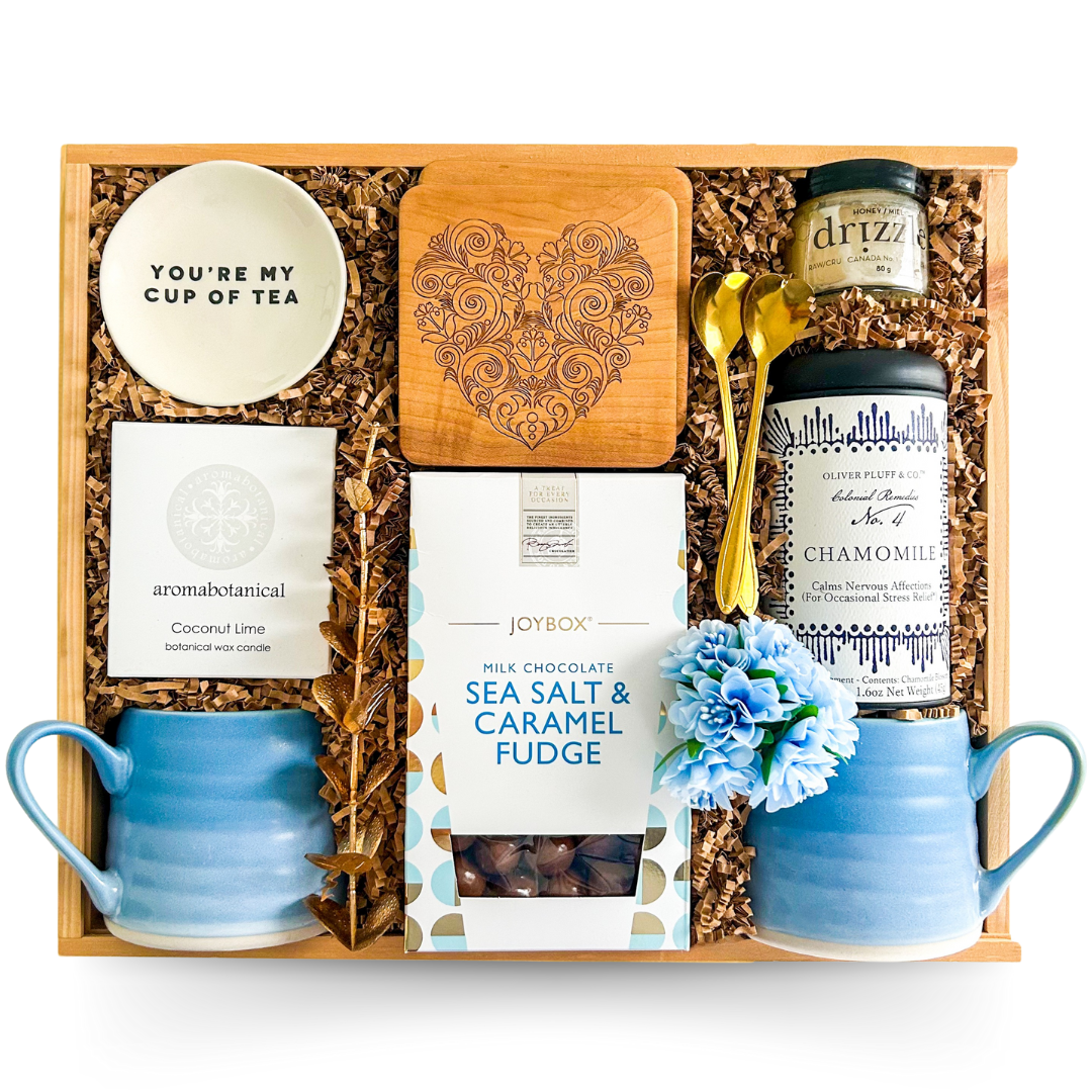 Shipped Gift Boxes Canada, Relaxation Gift Boxes, Self-Care Gift Sets, Luxury Gift Boxes, Wellness Gift Boxes, Birthday Gift Ideas, Thoughtful Everyday Gifts, Shipped Personal Gifts, Modern Curated Gift Boxes, Downtime Gift Sets, Tea Lover Gifts, Gifts With Mugs and Tea, Comfort Gift Boxes, Gifts With Honey and Candles, Chocolate Lover Gifts, Cozy Gift Boxes, Gifts With Sweet Treats, Everyday Appreciation Gifts, Gifts With Heartfelt Keepsakes, Just Because Gift Boxes
