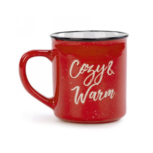 Red Cozy & Warm Ceramic Mug