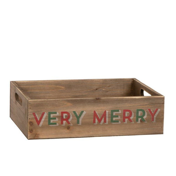 Very Merry Wooden Crate