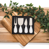 White Ceramic Cheese Knife Set