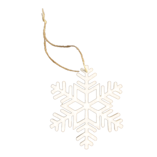 White Snowflake Ornament