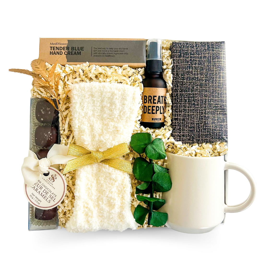 Comfort Gift Boxes, Sympathy Gift Sets, Shipped Thoughtful Gifts Canada, Gifts That Send Support, Curated Care Packages, Get Well Soon Gift Boxes, Soothing Gift Sets, Gifts With Tea and Comforting Treats, Hug in a Box Gifts, Thinking of You Gift Boxes, Calm and Relaxation Gift Sets, Uplifting Gift Boxes, Gifts for Tender Moments, Gifts With Candles and Tea, Self-Care Gift Boxes, Heartfelt Gift Ideas, Thoughtful Gifts for Hard Times, Long-Distance Support Gifts, Sincere Gift Boxes, Wellness and Comfort Gift 