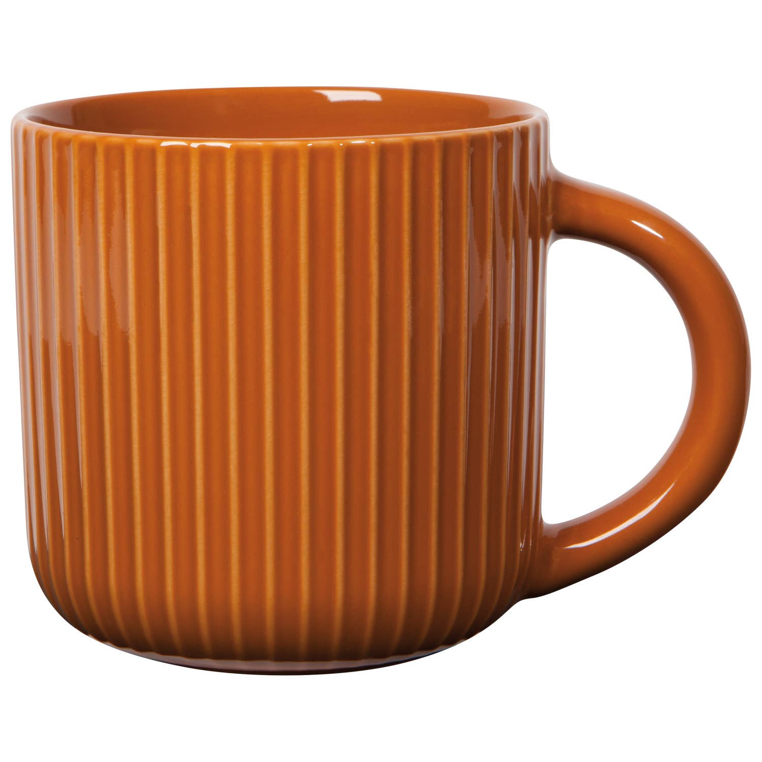 Orange Fluted Mug