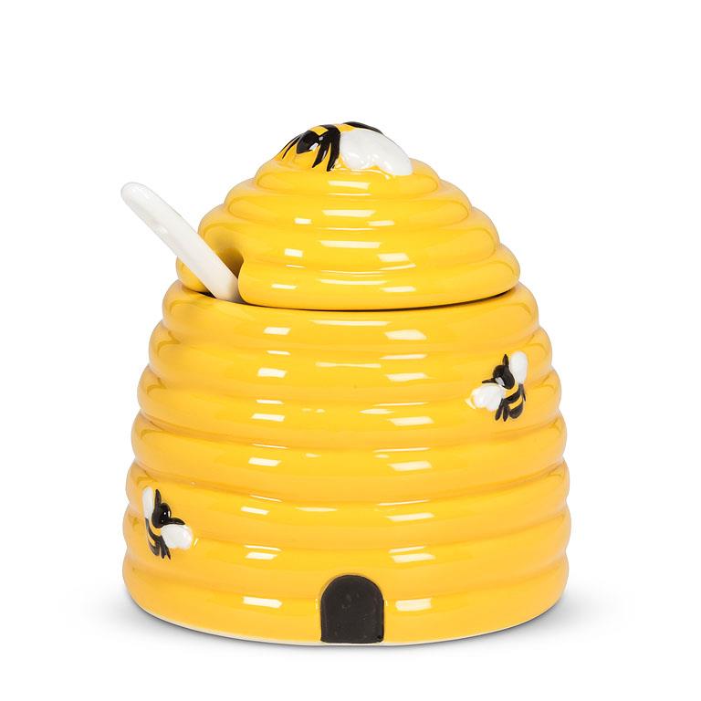 Beehive Honey Jar With Spoon