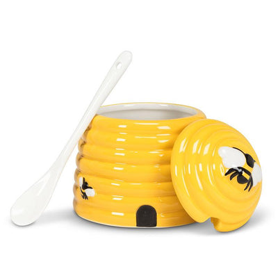 Beehive Honey Jar With Spoon