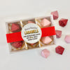 Hand Painted Caramels 6 Pack With Love Themed Flavours