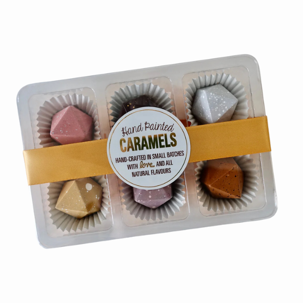 Assorted Hand-Painted Caramels – 6 Pack