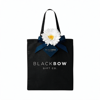 Black Bow Tote Bag (Large)