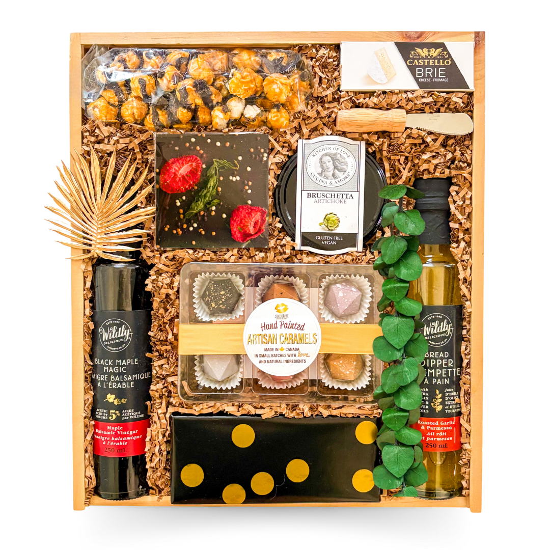 Gourmet Gift Boxes, Shipped Gift Boxes Canada, Palate Pleasure Gift Sets, Party Favor Gift Boxes, Thoughtful Gifts For Friends, Modern Gourmet Gift Boxes, Celebration Gift Boxes, Luxury Food Gift Sets, Shipped Personal Gourmet Gifts, Unique Gifts For Food Lovers, Fun Snack Gift Boxes, Gifts With Chocolate And Cheese, Entertaining Gift Sets, Gourmet Balsamic And Shortbread Gift Boxes, Gifts With Popcorn And Caramels, Savory Snack And Cheese Gift Boxes, Seasonal Gourmet Treat Gift Sets, Elegant Food Lover Gif
