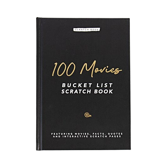 100 Movies Bucket List Scratch Book