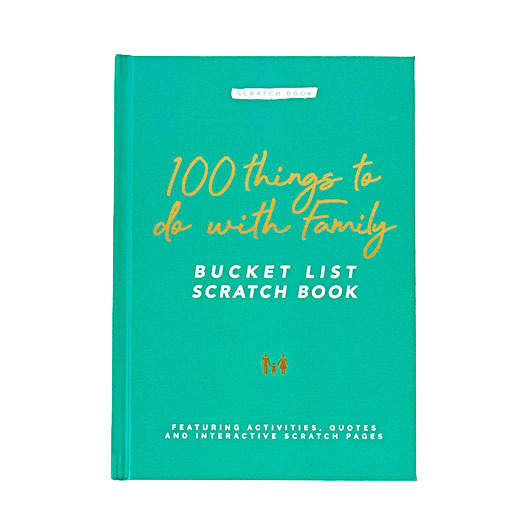 100 Things To Do With Family Bucket List Scratch Book