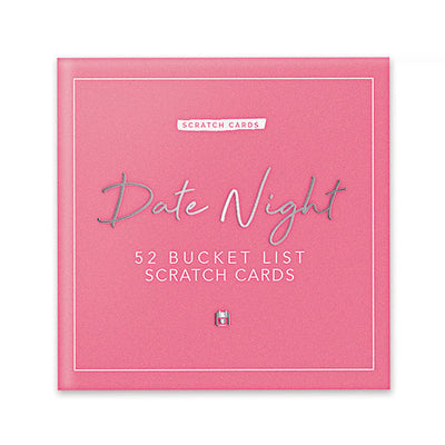 52 Date Night Bucket List Scratch Cards