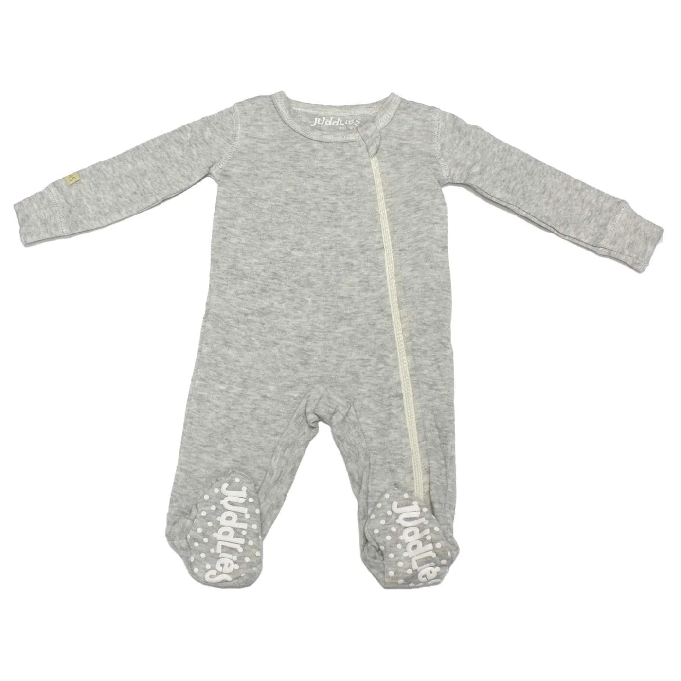 Cotton Baby Sleeper In Grey 0-3M