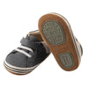Baby Sneakers - Grey & Beige (0-3M)