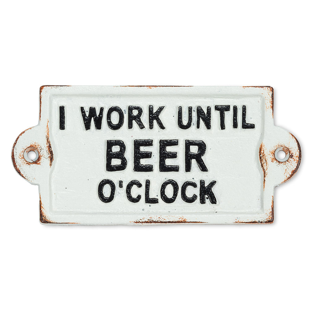 Beer O'Clock Metal Sign