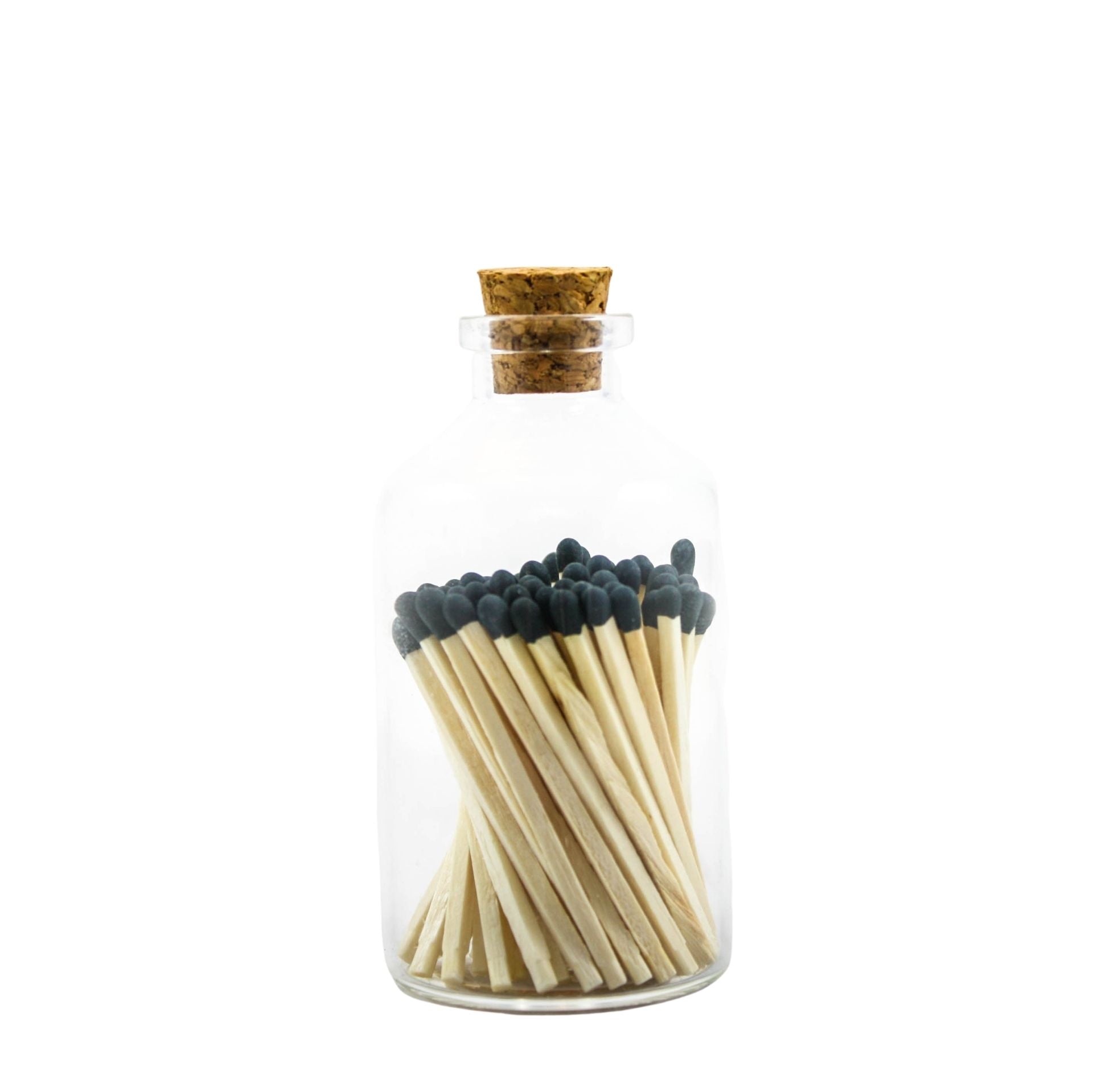 Black Tipped Matches in Jar