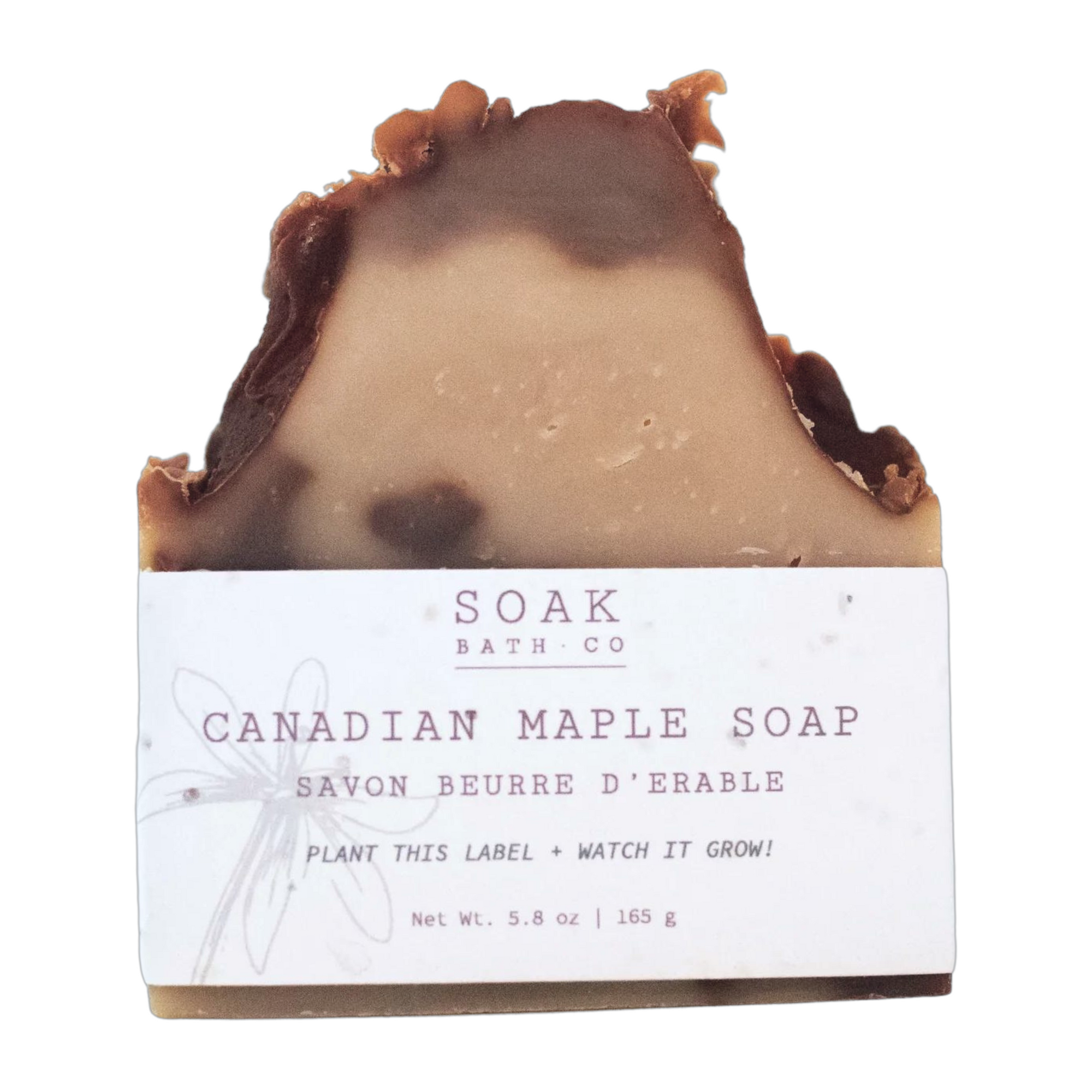 Canadian Maple Soap Bar with Wildflower Seed Paper