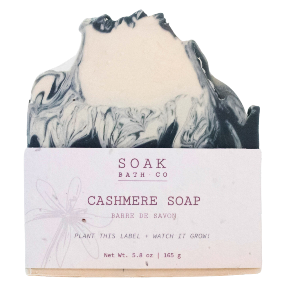 Cashmere Soap Bar with Wildflower Seed Paper