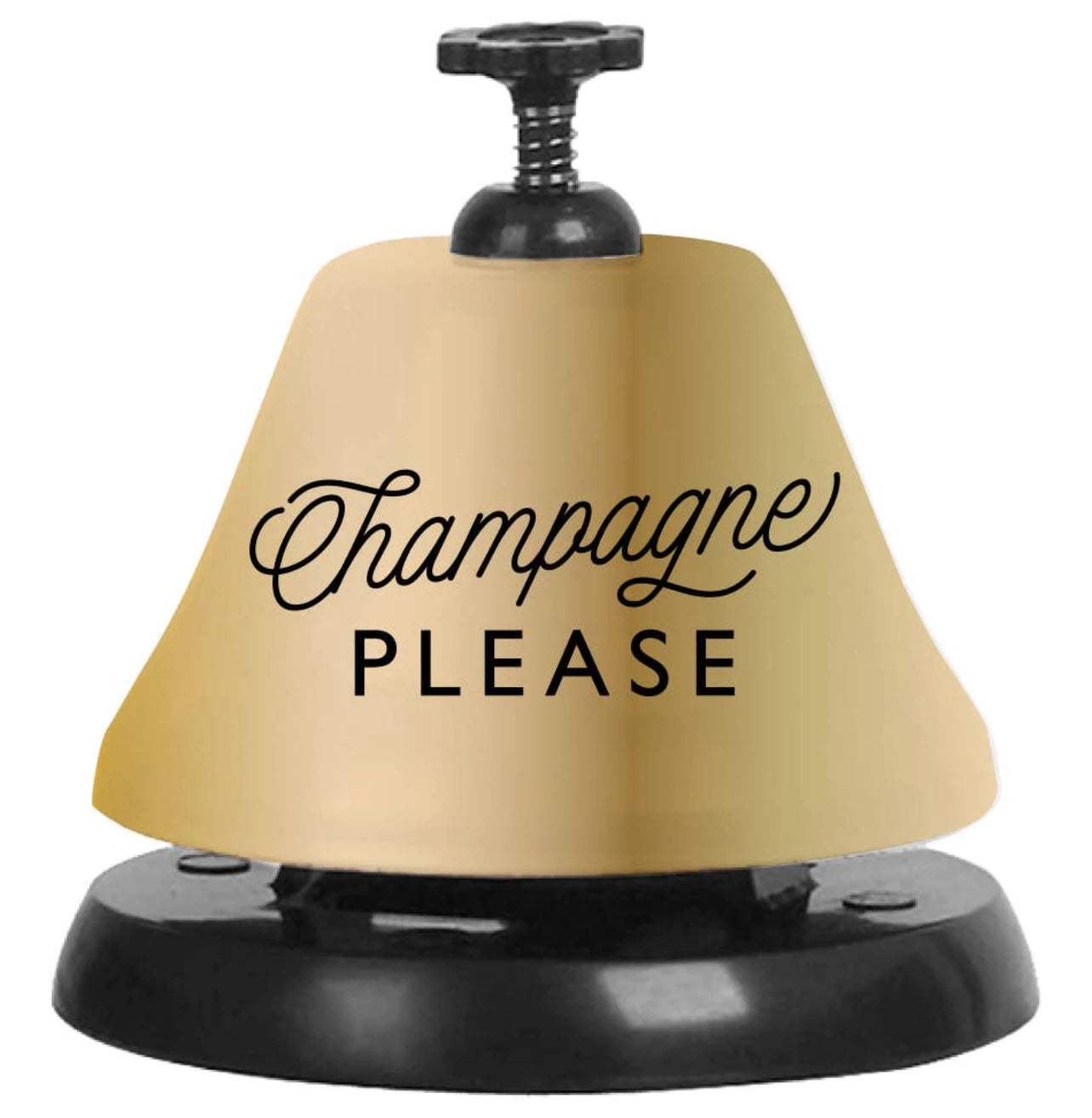 Champagne Please Gold Drink Bell
