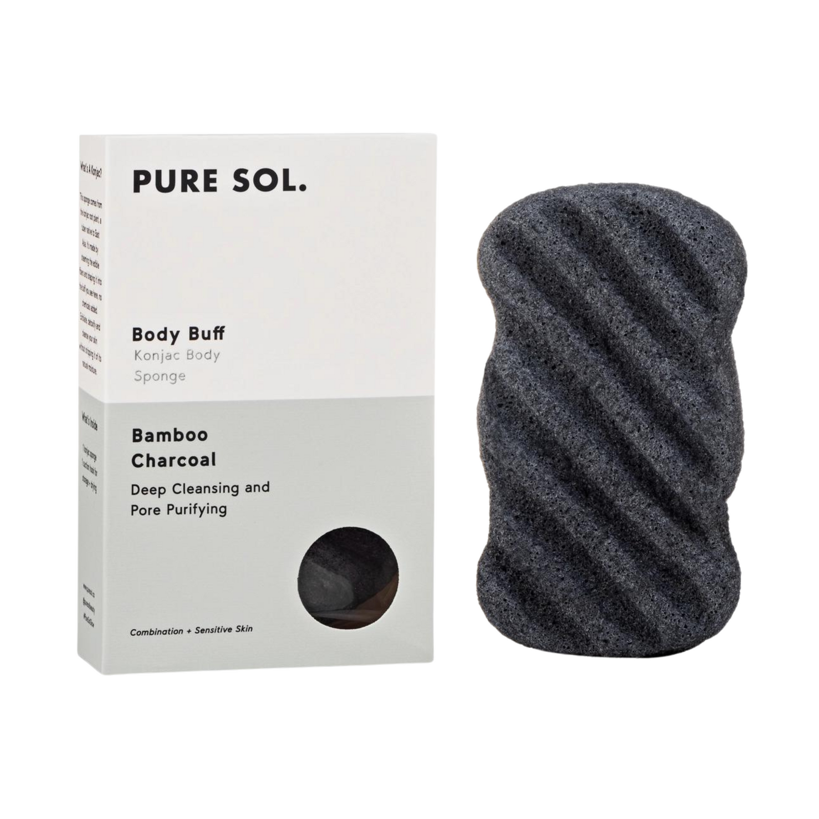 Charcoal Body Buff Konjac Sponge
