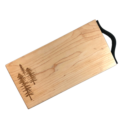 Birch Charcuterie Board with Leather Handle