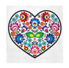 Colourful Heart Mosaic Paper Napkins 20ct